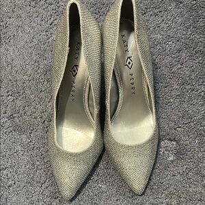 Katy Perry Collections The Lookerr Square Heel in Silver Rhinestone